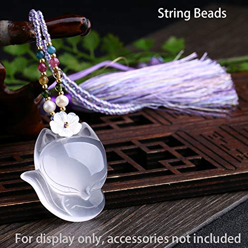1 Roll JEWELEADER 20 Yards Clear Nylon Thread Fishing Line 0.6mm Invisible String Cord for Beading Gemstone Jewelry Making Craft Bracelet Hanging Decoration Sewing Quilting Hair Weaving