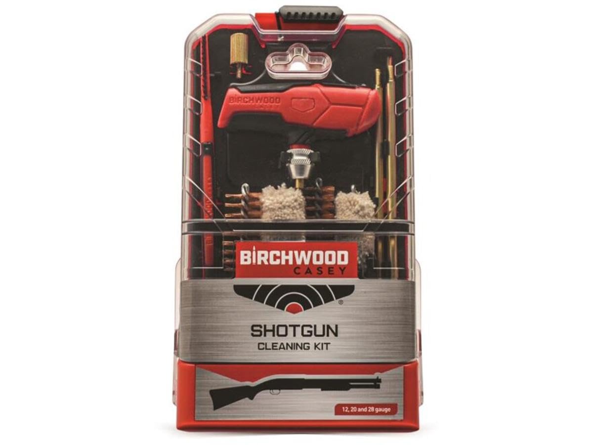 Birchwood Casey Maintenance Durable Versatile Gun Cleaning Kit | Brushes, Jags, Rod, T-Handle & Case Included | for Shоtgun