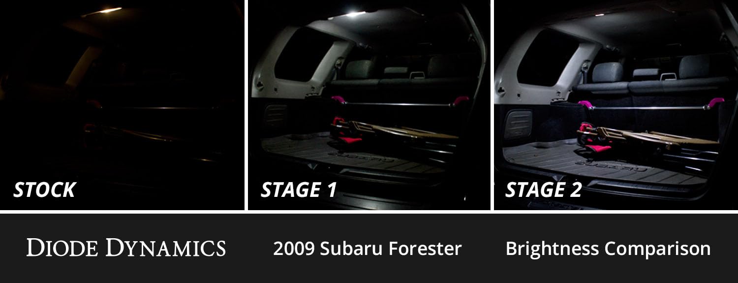 Diode Dynamics interior bulb pack LED compatible with Subaru Forest 2009-2013, Stage 2