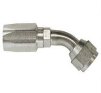 Gates Field Attachable 16C5-16RFJX45 for C5C, C5D and C5M Hose, Female JIC 37 Flare Swivel, 45 Bent Tube, Steel, 7/8" ID
