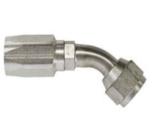 Gates Field Attachable 16C5-16RFJX45 for C5C, C5D and C5M Hose, Female JIC 37 Flare Swivel, 45 Bent Tube, Steel, 7/8" ID