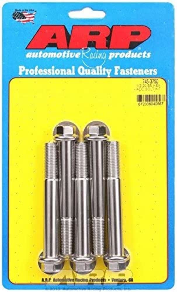 ARP 1/2-20" x 3.750 UHL 6-Point Stainless Steel Bolt Kit - 5 Piece 745-3750