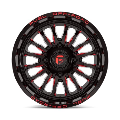 UTV Fuel D822 18X7 4X156 G-BLK MILL-RED 13MM - D8221870A544
