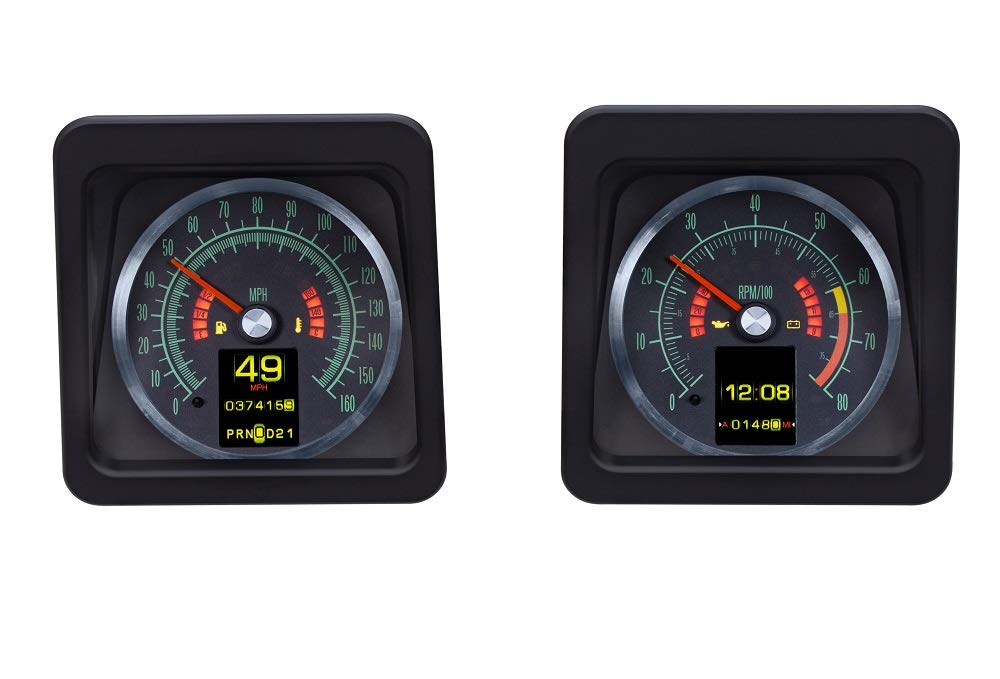 Dakota Digital Retrotech Gauge RTX-69C-CAM-X Instrument System Compatible with 1969 Chevy Camaro