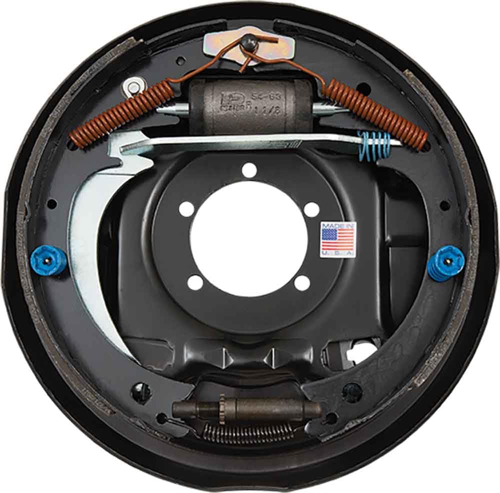 Dexter Axle K23-333-00 12" x 2" Hydraulic Brake Assembly with Park Brake for 7K Axle Duo-Servo Right-Hand 5-Bolt