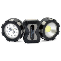 Dual Cob Cyclops Folding Utility Light with Magnets and Hanger | Powerful Multifunctional Adjustable Compact Portable Worklamp with Tri-Light