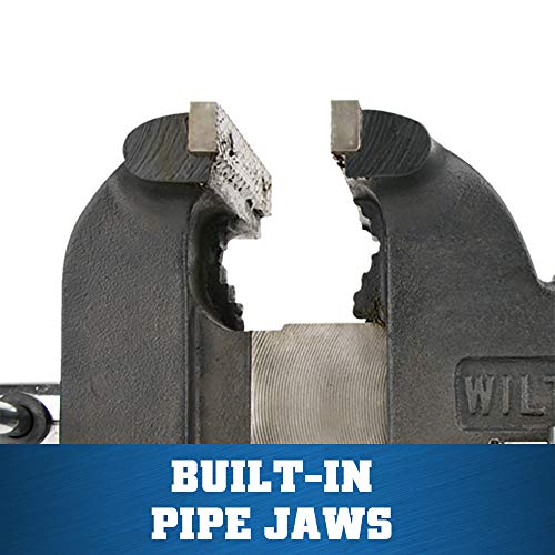 8" Jaw Width Wilton Shop Bench Vise, 8" Max Jaw Opening, 4" Throat (Model WS8)