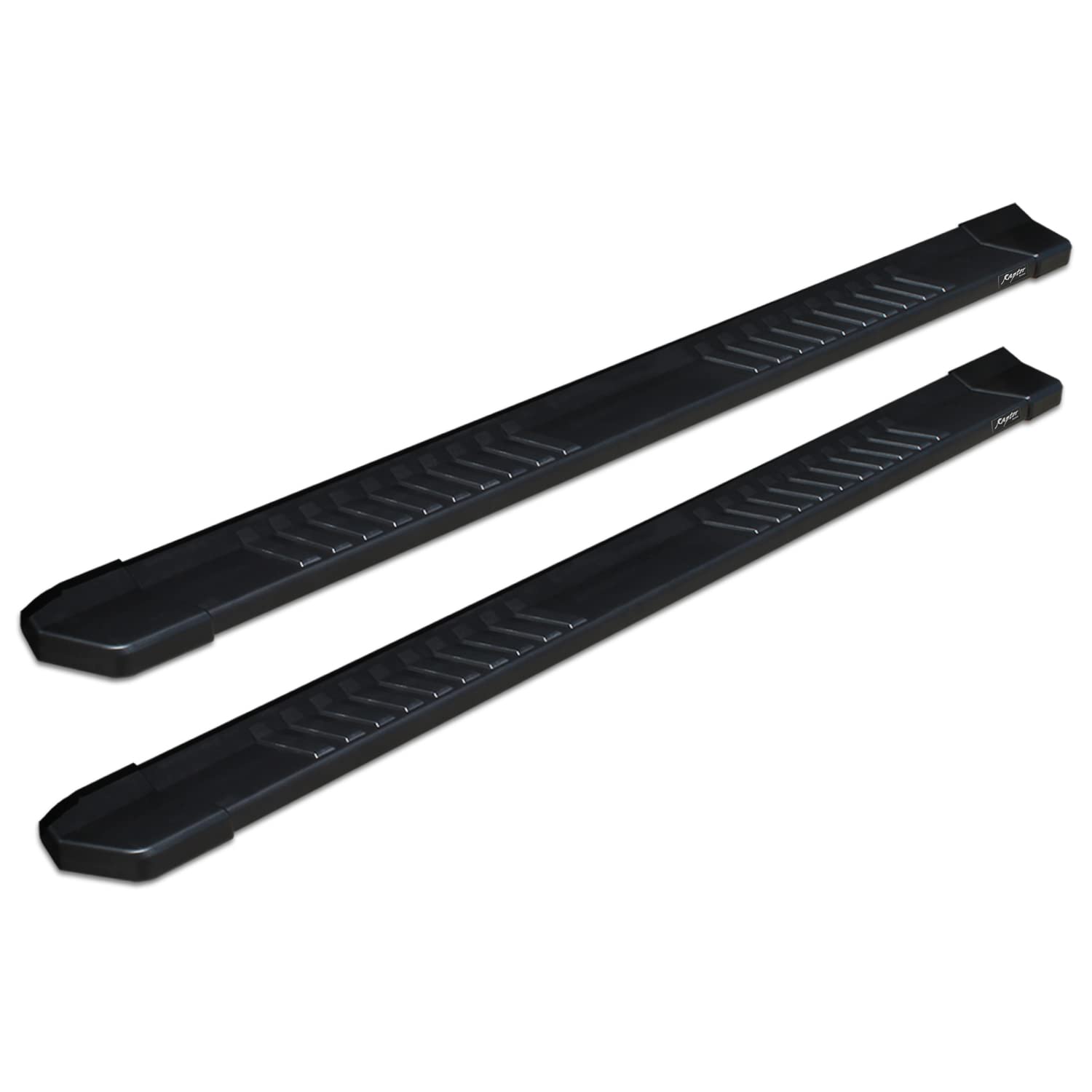 6 in Raptor Series OEM Style Slide Track Component - Boards Black Textured Aluminum - 68 in Black Textured Aluminum 6 in OEM Style Running Boards Only