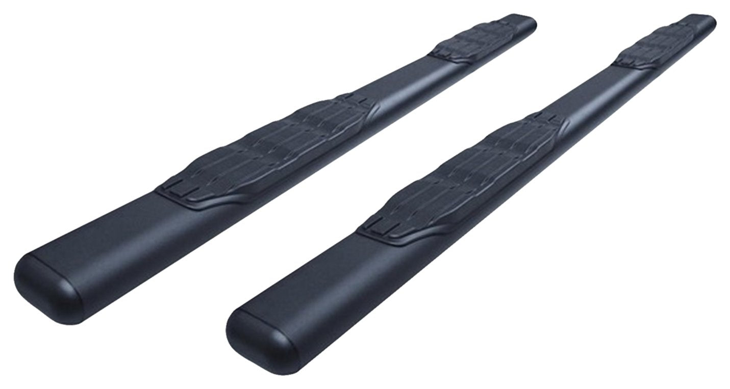 5" Oval Go Rhino 1000 Series Sidesteps & Brackets | Galvanized Steel, Textured Black | 105439987T | Fits 2015-2018 Ram 1500 Crew Cab Pickup; 2019-2023 Ram 1500 Classic Crew Cab Pickup