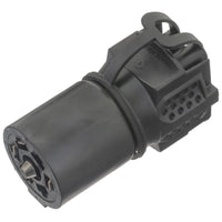 7-Blade Pollak Vehicle End Socket to Dual 5-Way & 4-Way Flat Connections