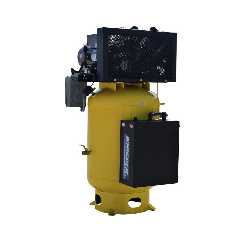 Emax 3PH Vertical Air Silencer Pressure Lube Pump 7.5 HP Horsepower Air Tank Size 120 GalV 230