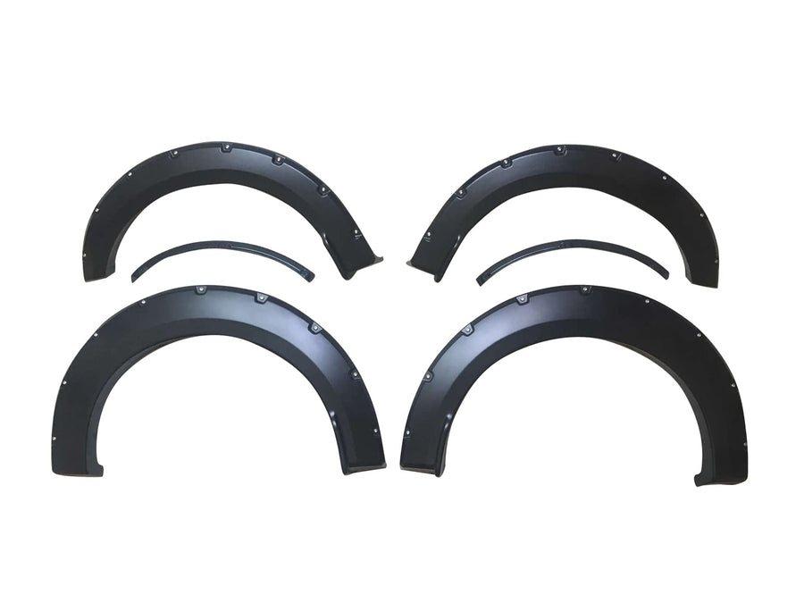 Fender Flares Black Horse Riveted Style Compatible with 2015-2017 Ford F-150-FF-FOF1-SM-PKT