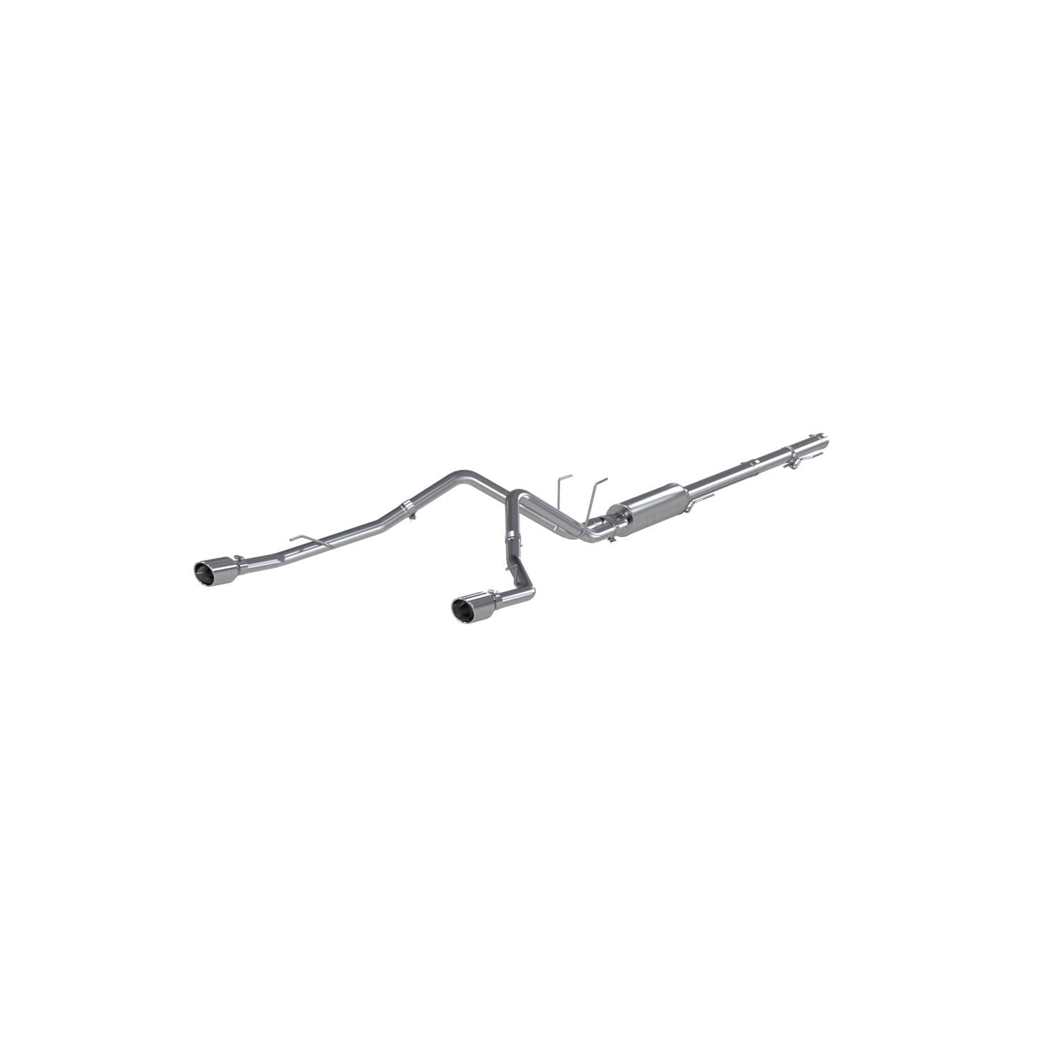 2.5" MBRP Cat Back, Dual Split Rear Exhaust System (T409)