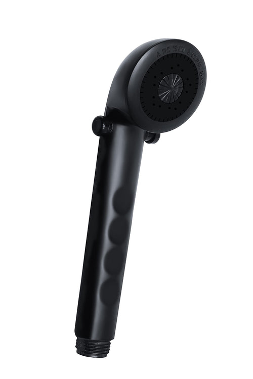 Dura Faucet Economical DF-SA135-MB Shower Head, Handheld Replacement RV Wand, Universal Water Saving with Flow Control Trickle Switch (Matte Black)