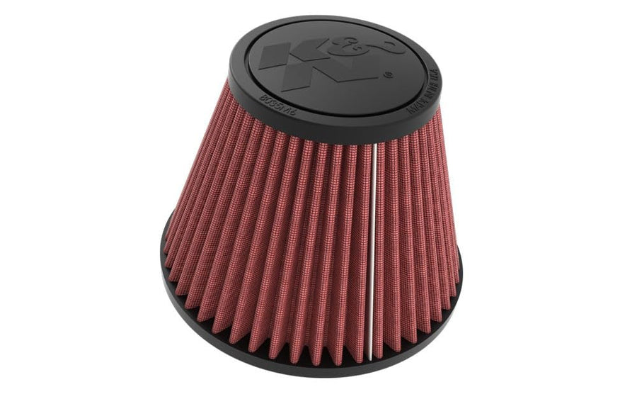 High-Flow K&N Original Lifetime Universal Clamp-On Air Filter: Performance, Premium, Washable: Flange Diameter: 3.5 In, Filter Height: 4.531 In, Flange Length: 0.781 In, Type: Round Tapered, RU-9670