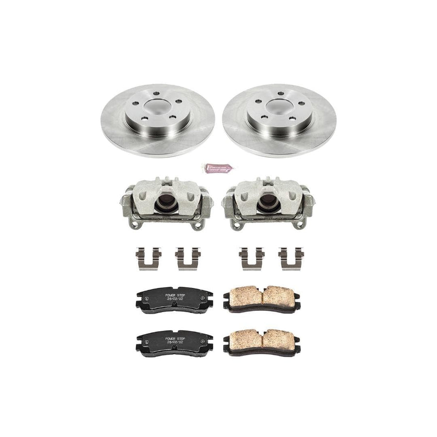 Power Stop KCOE1567 1-Click Autospecialty OE Replacement Brake Kit with Calipers For Cadillac Seville 2000-2002 [Model Specific]