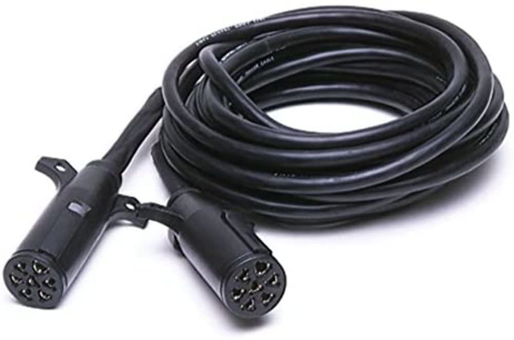 30 Foot Custer EXT30-7PP-6 Extension Cord w/7-Pin Plug on End and 7-Pin Plug on End (6-Wire)