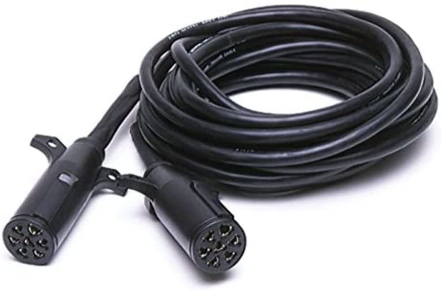 30 Foot Custer EXT30-7PP-6 Extension Cord w/7-Pin Plug on End and 7-Pin Plug on End (6-Wire)