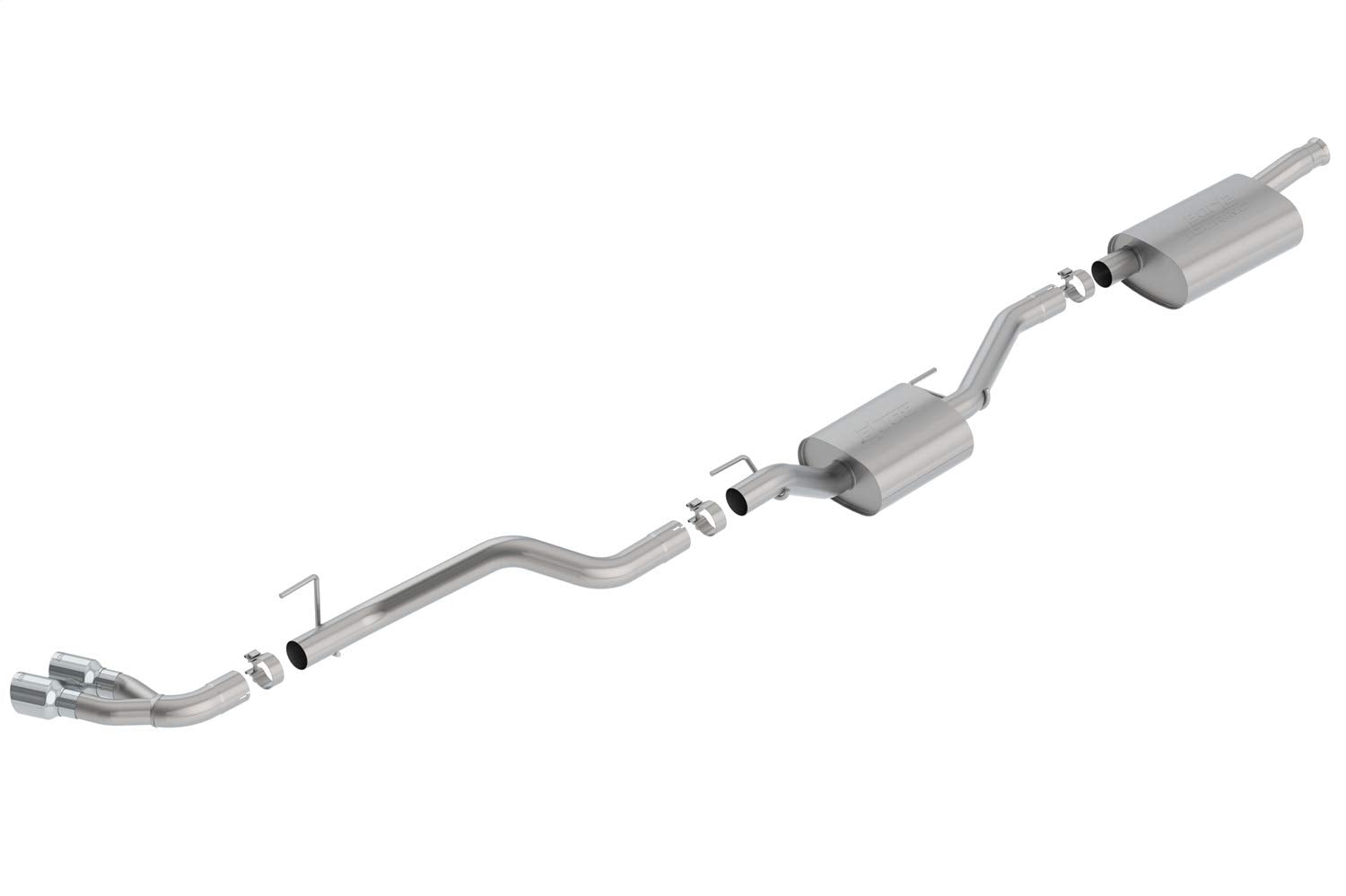 BORLA Cat-Back 140811 Performance Exhaust System for 2020-2023 Jeep Gladiator JT 3.6L V6 Automatic/Manual Transmission 4 Door Crew Cab 4 Wheel Drive