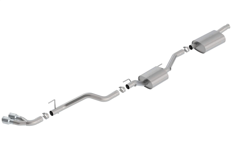 BORLA Cat-Back 140811 Performance Exhaust System for 2020-2023 Jeep Gladiator JT 3.6L V6 Automatic/Manual Transmission 4 Door Crew Cab 4 Wheel Drive