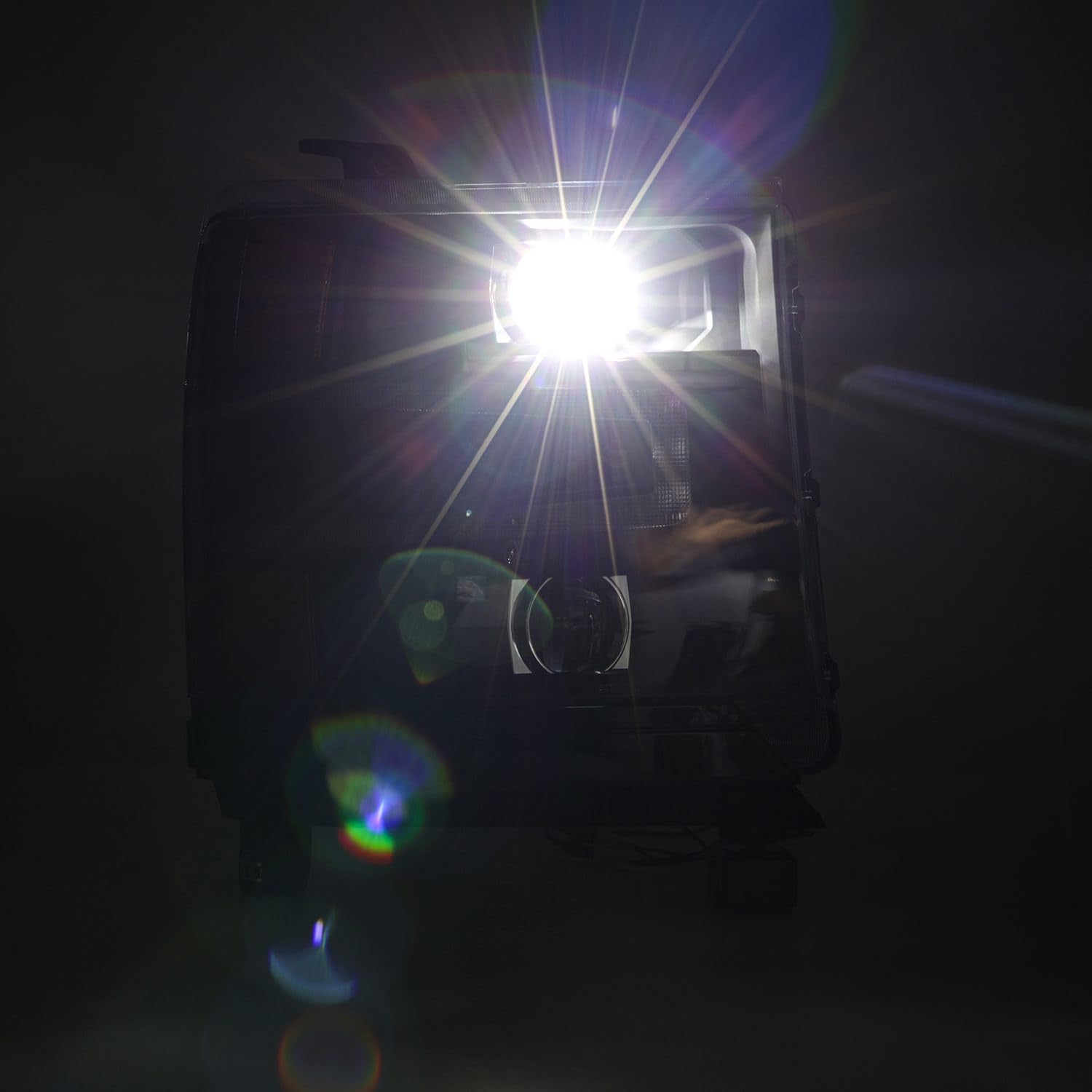 AlphaRex USA 16-18 Chevy 1500HD LUXX LED Proj Headlights w/Seq Actvn Light/SeqSig (Req PN 810023) BK