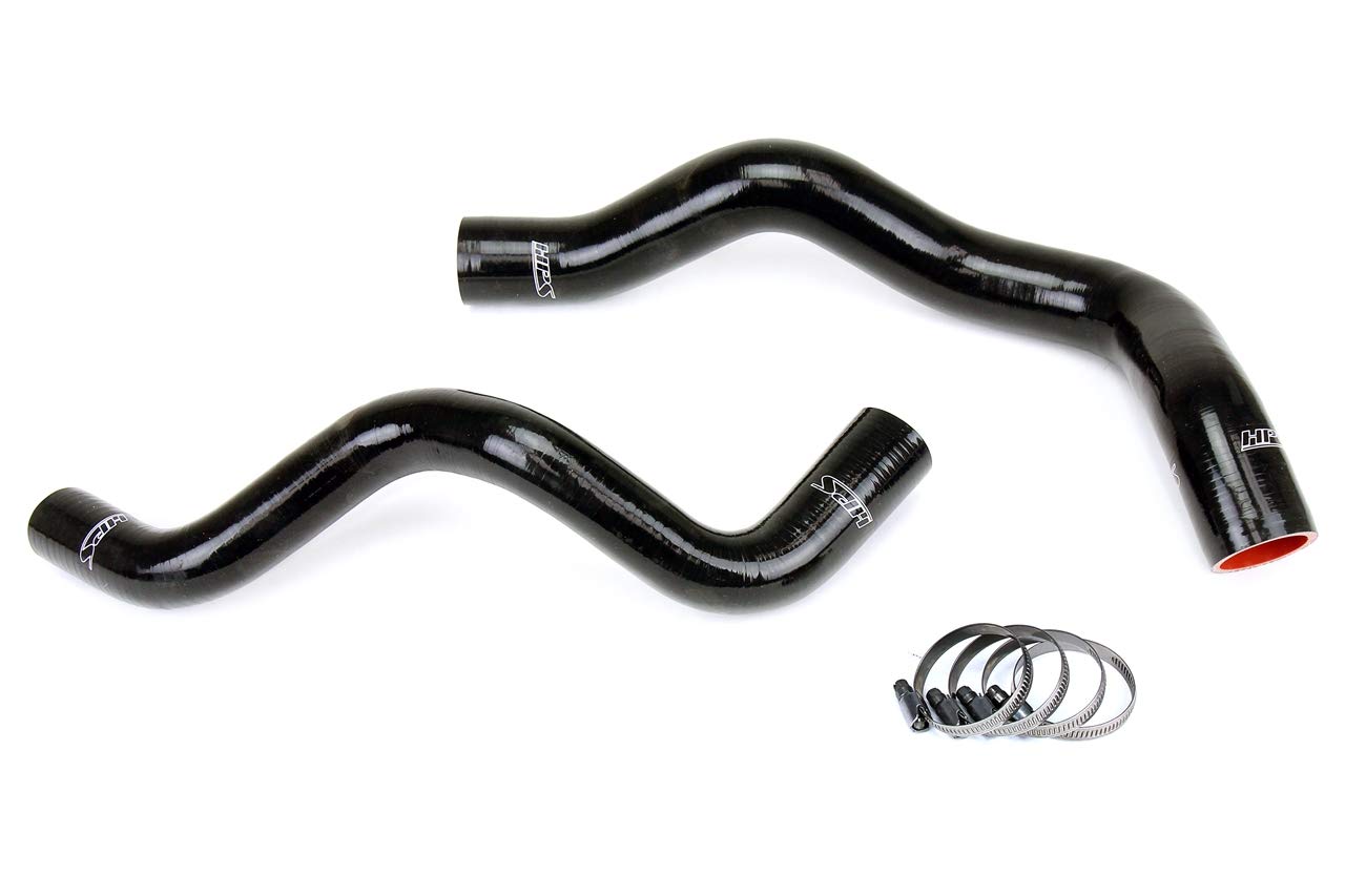 Black HPS 57-1332-BLK Silicone Radiator Coolant Hose Kit
