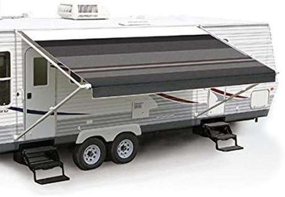 Carefree Fiesta EA218B00 Bordeaux 21' Vinyl Roller Assembly (with White Vinyl Weatherguard, White Spring Castings)