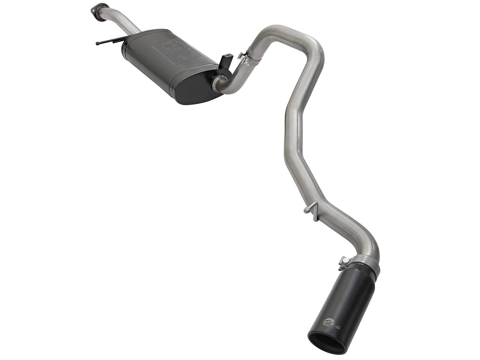 Mach Force-Xp aFe Power 49-36121-B 304 Stainless Steel Cat-Back Exhaust System with Black Tip, 1 Pack