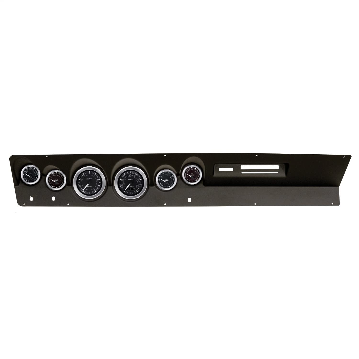 AutoMeter Dash Kit Direct Fit, (3 3/8" X2, 2 1/16" X4), Dodge Dart 67-69, Chrono (2119-04)