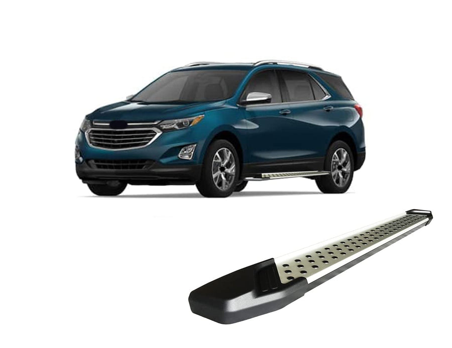 Aluminum Black Horse Vortex Running Boards Compatible with 2018-2022 GMC Terrain / 2018-2022 Chevrolet Equinox