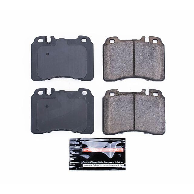 Power Stop Z23-561 Z23 Sport Carbon Fiber Infused Ceramic Brake Pads with Hardware For Mercedes E320, Mercedes E420, Mercedes SL320, Mercedes SL500 [Model Specific]