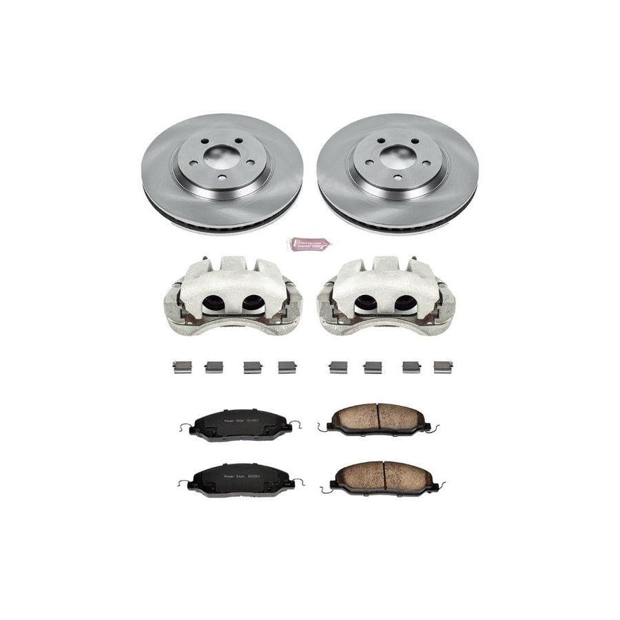 Power Stop KCOE1380 1-Click OE Replacement Brake Kit with Calipers Autospecialty For Ford Mustang 2005-2010 [Model Specific]
