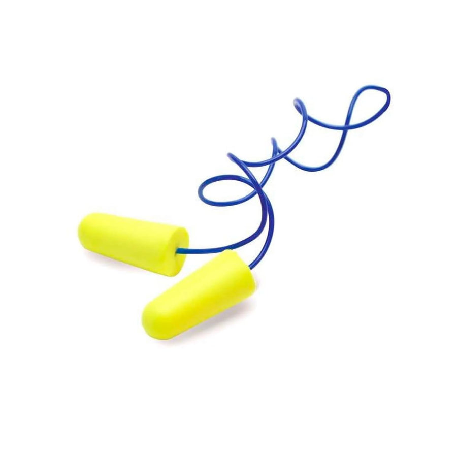 32dB Walker's NRR Noise-Blocking ANSI S3.19 Hearing Protection Shooting Hunting Work Soft Comfortable 23" PVC Corded Foam Earplugs, 2 Pairs & Carrying Case