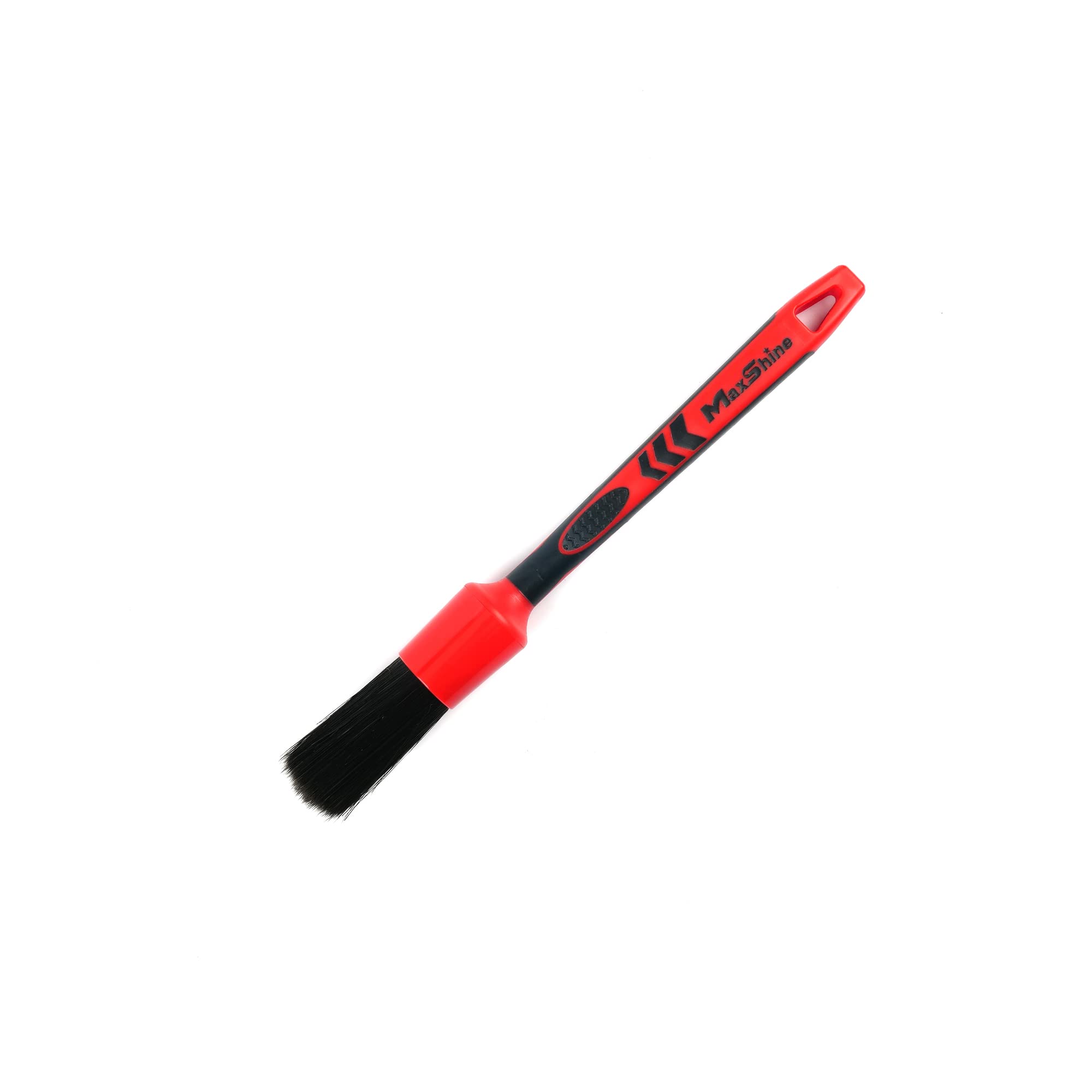 Maxshine #10 Small Universal Detailing Brush – Black Classic with Soft Synthetic Bristles – Durable, High-Density Brush for Interior, Exterior, Leather Seats, Engine Bay & Wheels