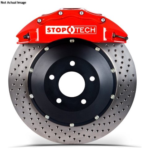 High Performance StopTech Brake Kit Front Drilled Rotors 83.435.4700.82