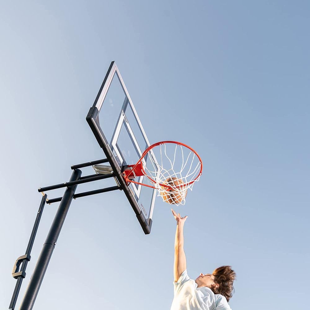 51544 Lifetime Front Court Portable Basketball System, 50 Inch Shatterproof Backboard
