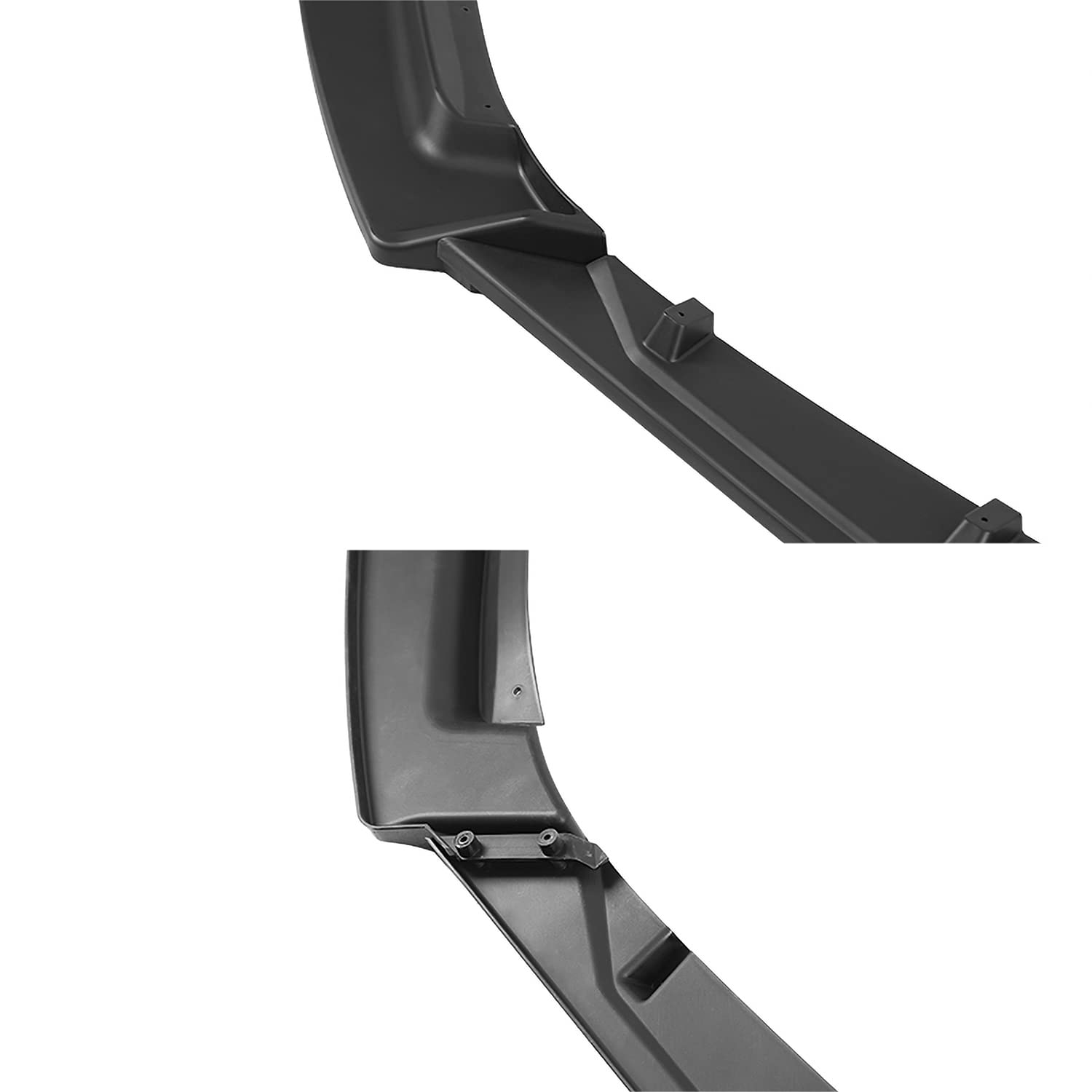 Matte Black Spec-D Tuning Front Bumper Lip Spoiler Splitter Body Kit 3PC Compatible with 2014-2018 Mazda 3