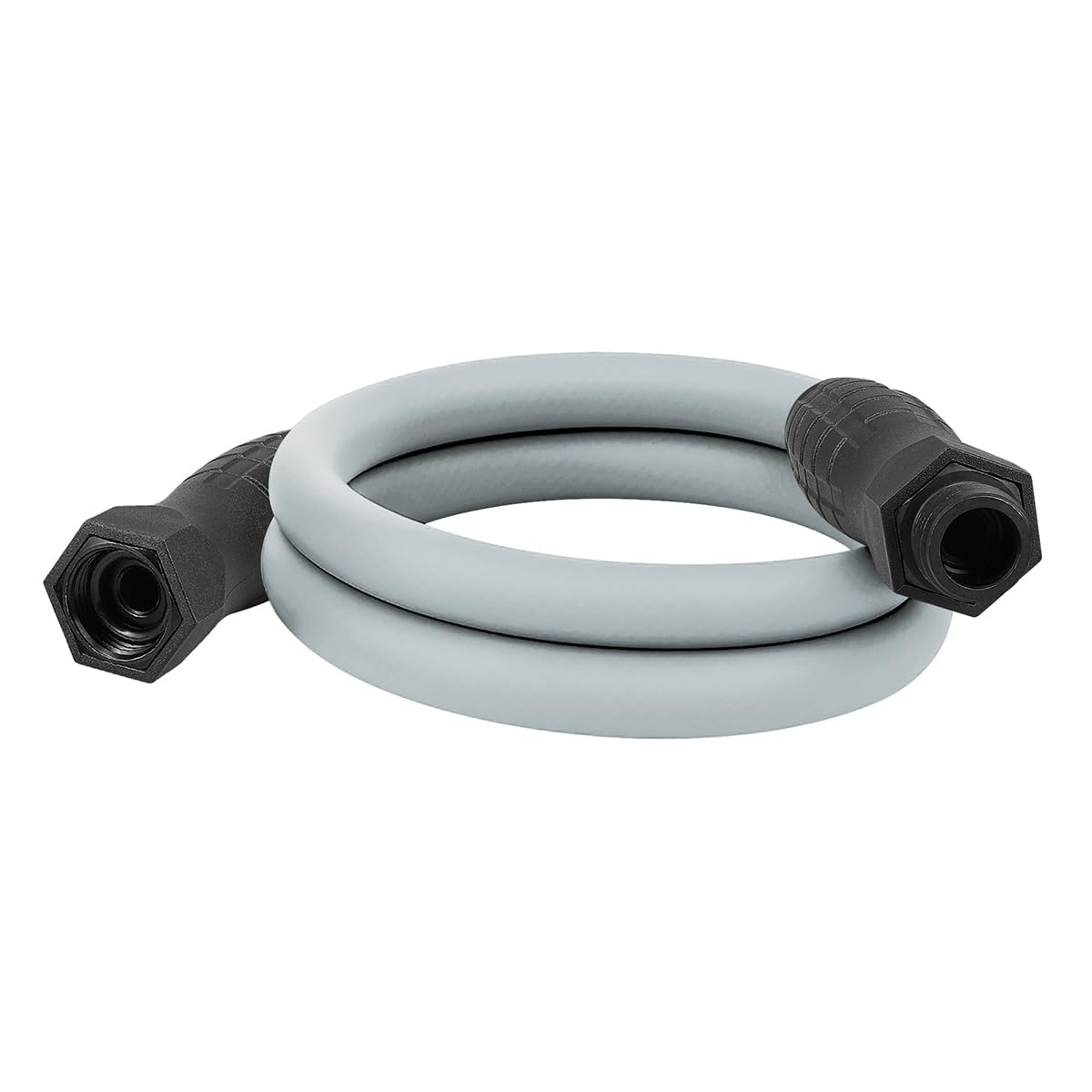 SwivelGrip Flexzilla Colors Garden Hose 5/8 in. x 5 ft., Lightweight All-Weather Water Hose, Durable and Flexible, Leak-Free Connections, Slate Grey