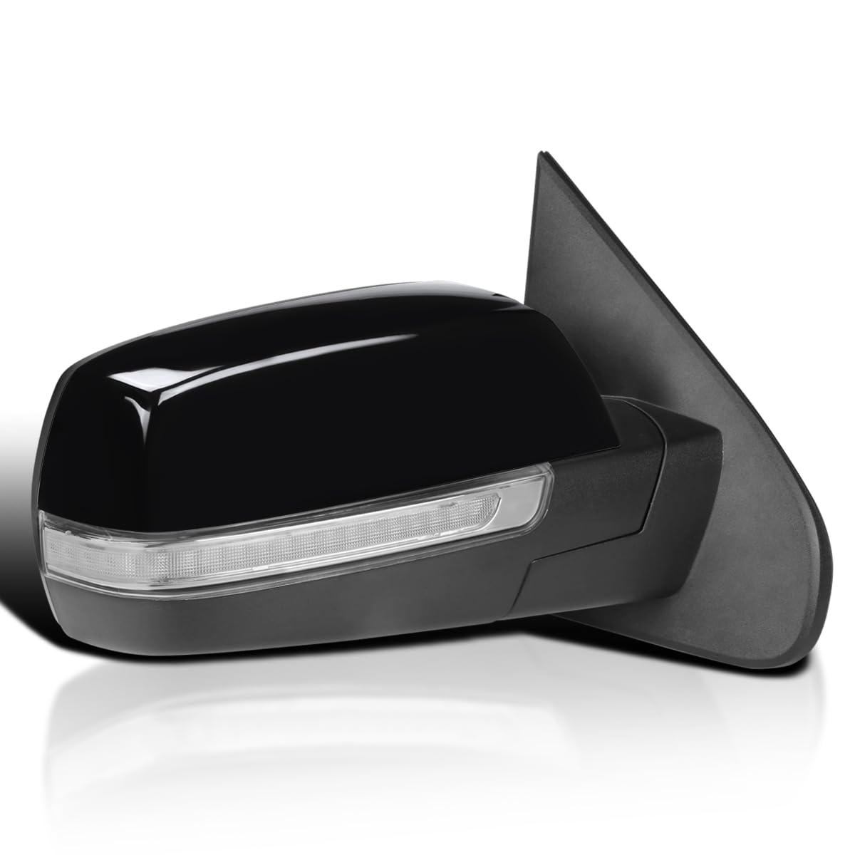 Power Spec-D Tuning Heat LED Signal + Puddle Light Right Passenger Side Mirror Compatible with Chevy Silverado GMC Sierra 2014-2018