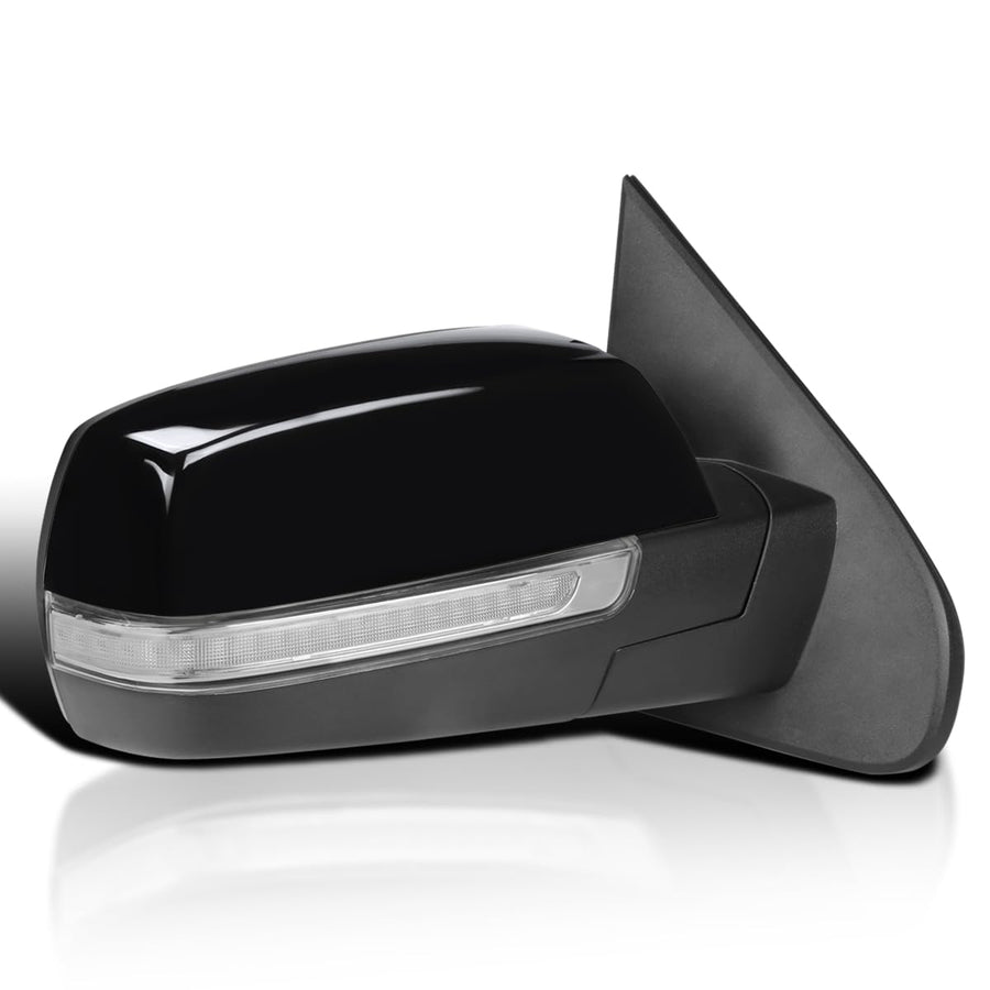 Power Spec-D Tuning Heat LED Signal + Puddle Light Right Passenger Side Mirror Compatible with Chevy Silverado GMC Sierra 2014-2018