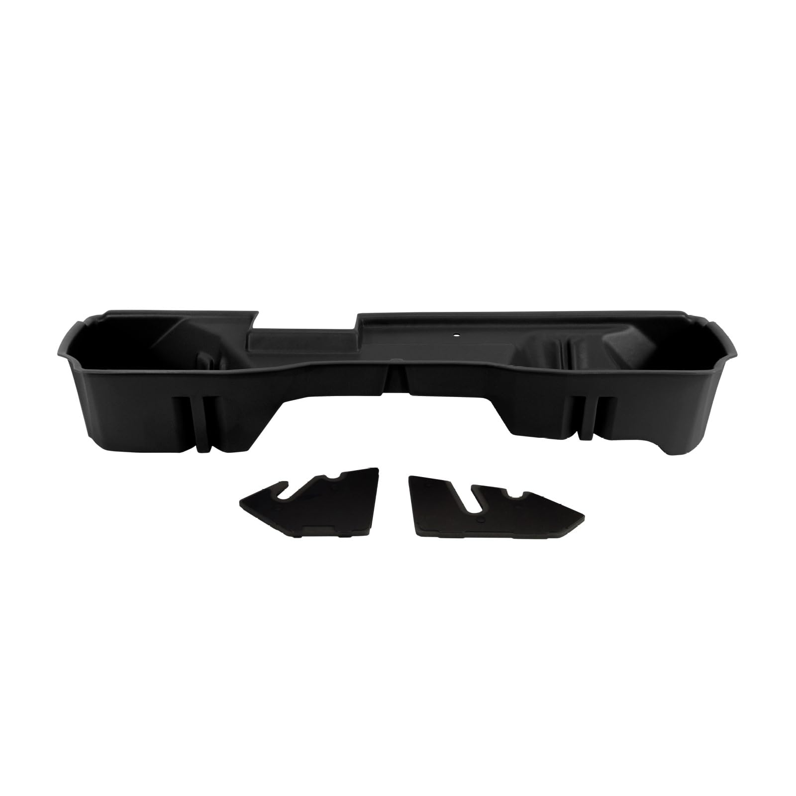 Under Seat Storage DuHa 10304 fits 2014-2019 Chevy Silverado/GMC Sierra Double Cab Classic Style Body |Black Heavy-Duty Back Seat Organizer | Includes Dividers