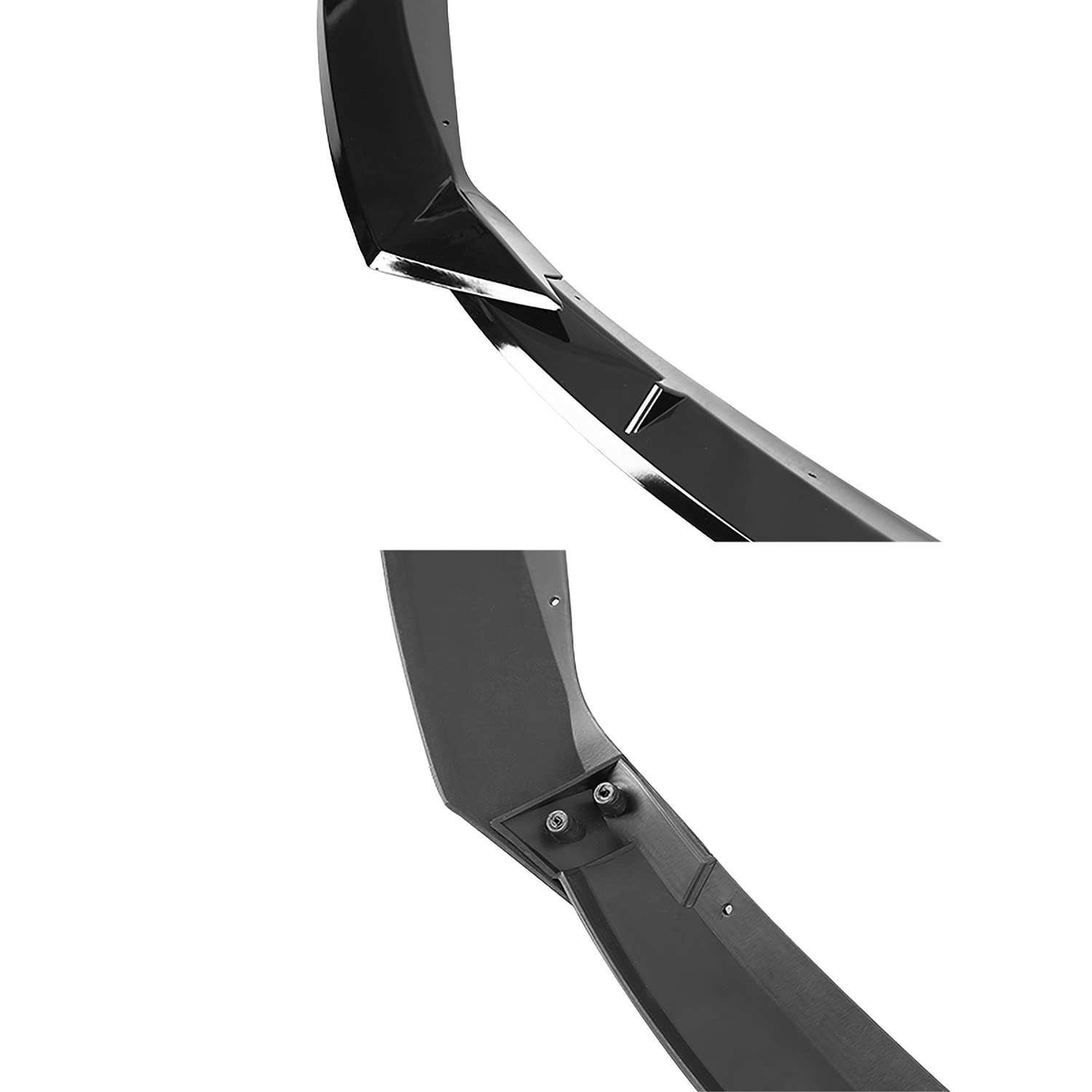 Front Bumper Lip Spec-D Tuning Glossy Black Body Kit Spoiler Splitter Compatible with Toyota Corolla 2019-2022
