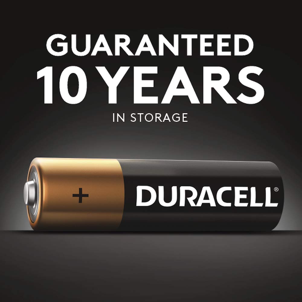 CopperTop Duracell D Alkaline Batteries with recloseable package - long lasting, all-purpose D battery for household and business - 4 count