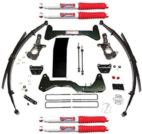 Suspension Lift Kit Skyjacker C9661KS-NSP-N w/Shock Nitro Shocks 6 in. Lift Incl. New Rear Replacement Leaf Springs No Skid Plate