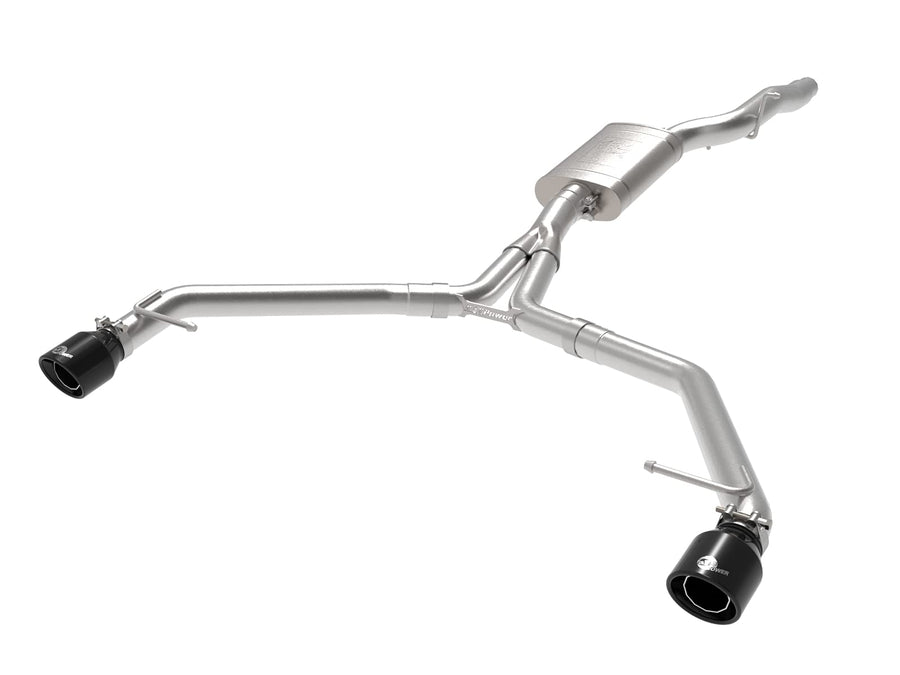 aFe Power MACH Force-Xp 49-36437-B 3 IN to 2-1/2 IN Stainless Steel Axle-Back Exhaust w/Black Tip, fits Audi Allroad 13-16 L4-2.0L (t)