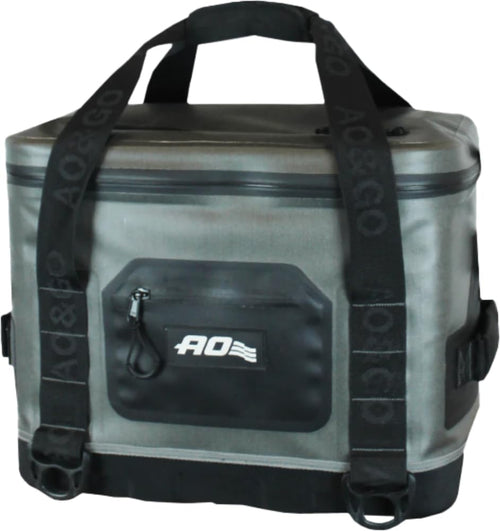 Hybrid AO Coolers Soft/Hard Cooler with High Density Insulation (24 Pack), Blue/Gray,AOHY24