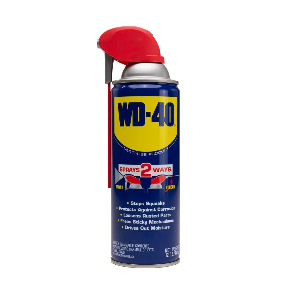 Multi-Use Product WD-40 Original Formula with Smart Straw Sprays 2 Ways,12 OZ