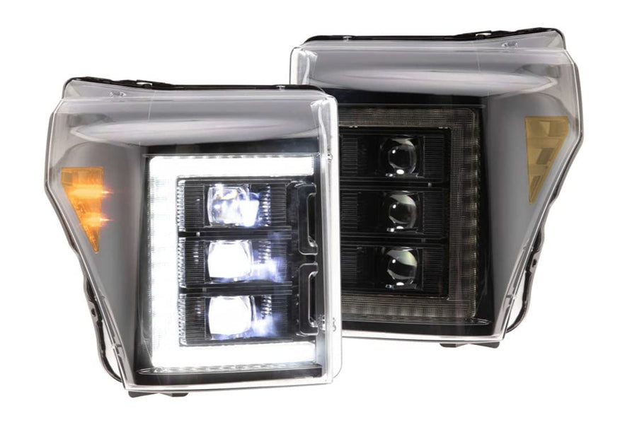 Morimoto XB LED Headlights Pair Fits Ford Super Duty 2011-2016, Plug and Play Assemblies (LF505-ASM)