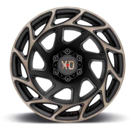 XD Wheels Onslaught Xd860 Satin Black with Bronze Tint Wheel with Alloy Steel (17 x 9. inches /6 x 66 mm, 0 mm Offset)