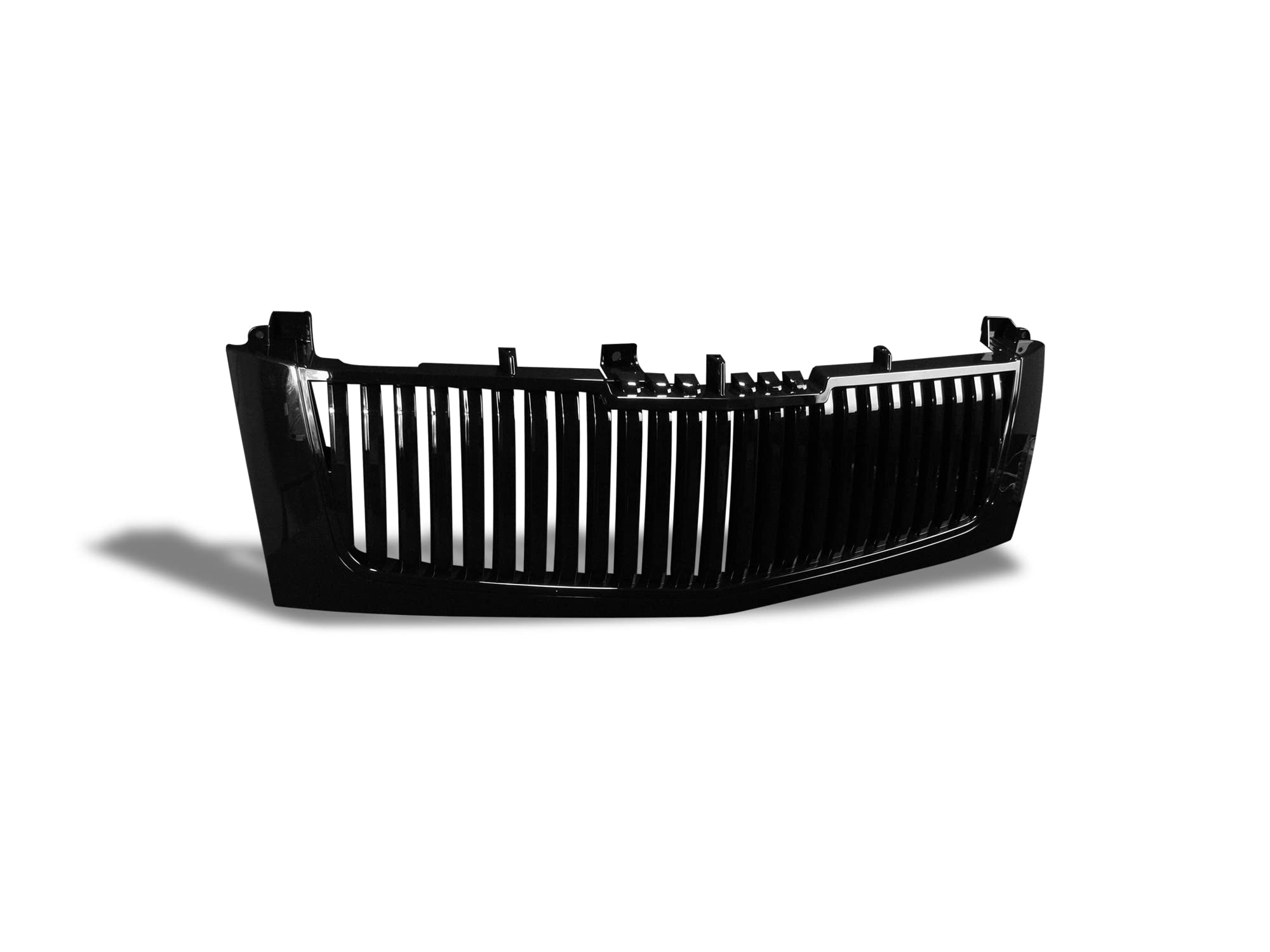 Vertical Front Hood Grille Armordillo USA 7146914 - Gloss Black Fits 2002-2006 Cadillac Escalade